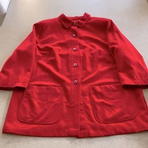 Woman’s Escada red cashmere jacket, size 44